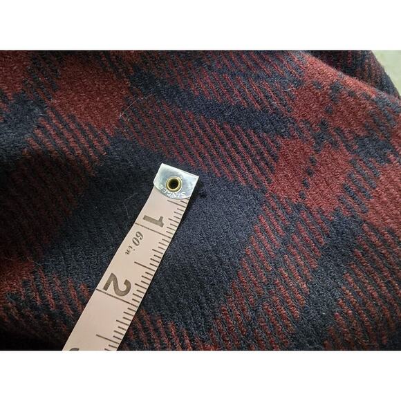 Jones New York Women's 100% Wool Plaid Dark‎ Academia Blazer Jacket Red Blue 10 - Picture 11 of 12